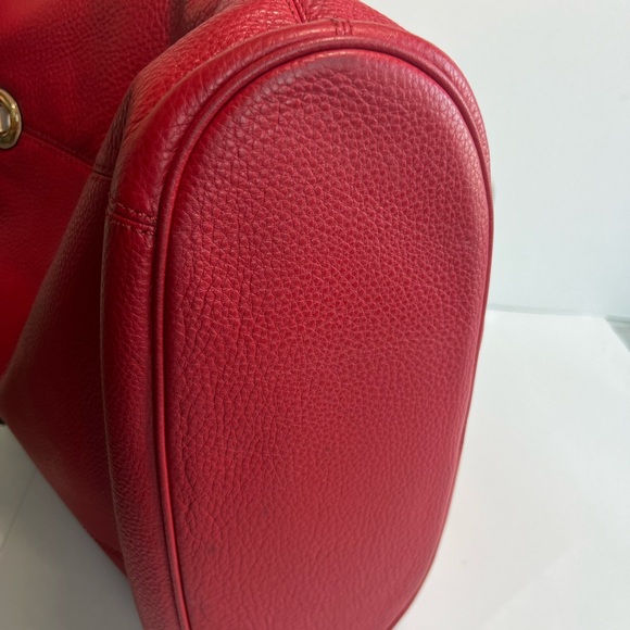 Michael Kors Red Pebble Leather
Tote Bag with Tan Straps - Picture 8 of 12